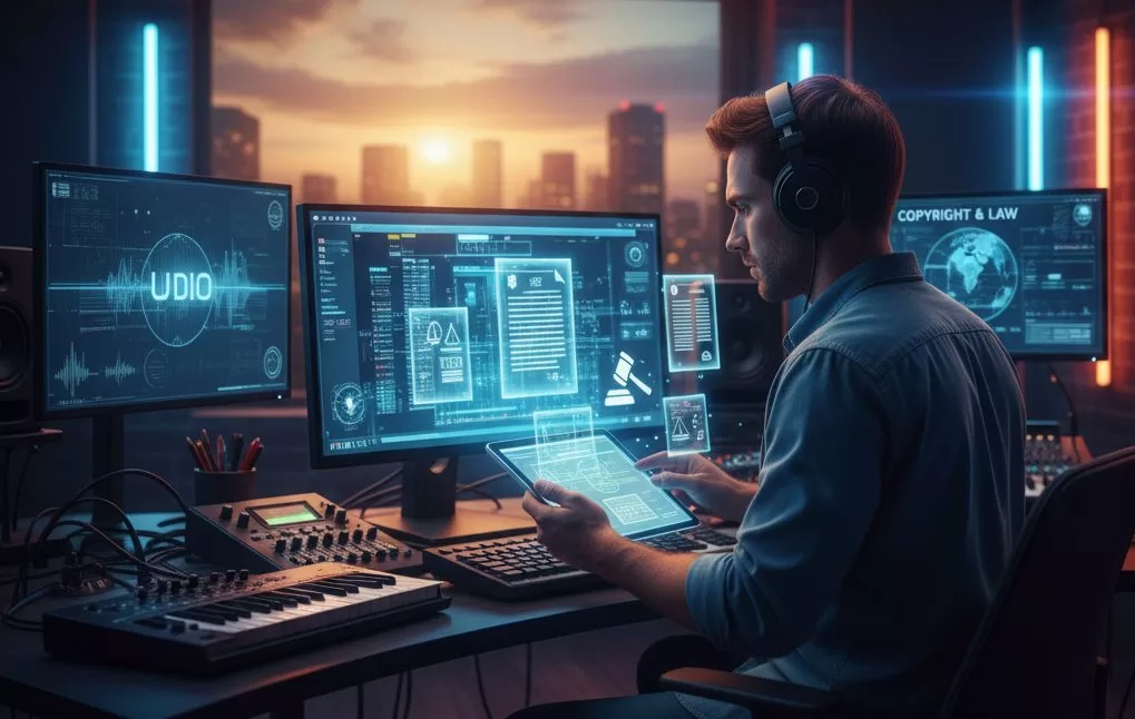 音楽生成AI「Udio」の著作権と商用利用に関する疑問を徹底的に解決！「生成した曲の所有権は？」「YouTubeで使っても大丈夫？」といった疑問に、Udioの利用規約と日本の著作権法の観点から詳しく解説。無料/有料プランの注意点、著作権侵害のリスク、そしてAI訴訟の動向まで、AI音楽時代のクリエイターが知るべき**「最適解」**をわかりやすくお届けします。