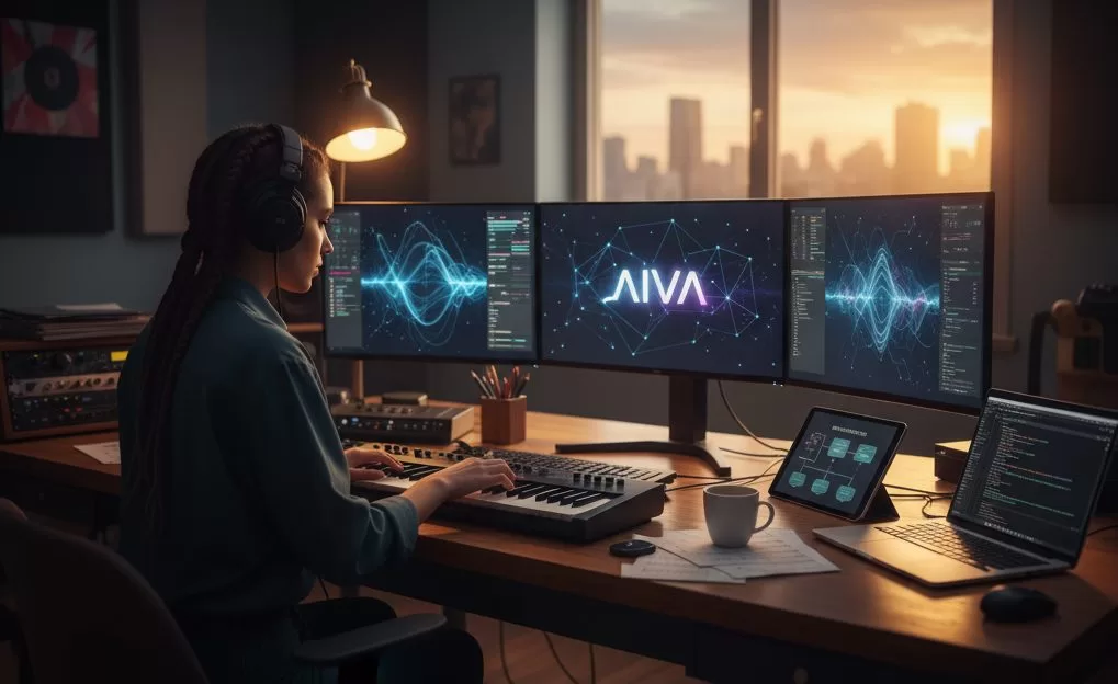 【AIVA完全ガイド】AI作曲アシスタントの使い方からAPIの可能性、商用利用のプランまで徹底解説